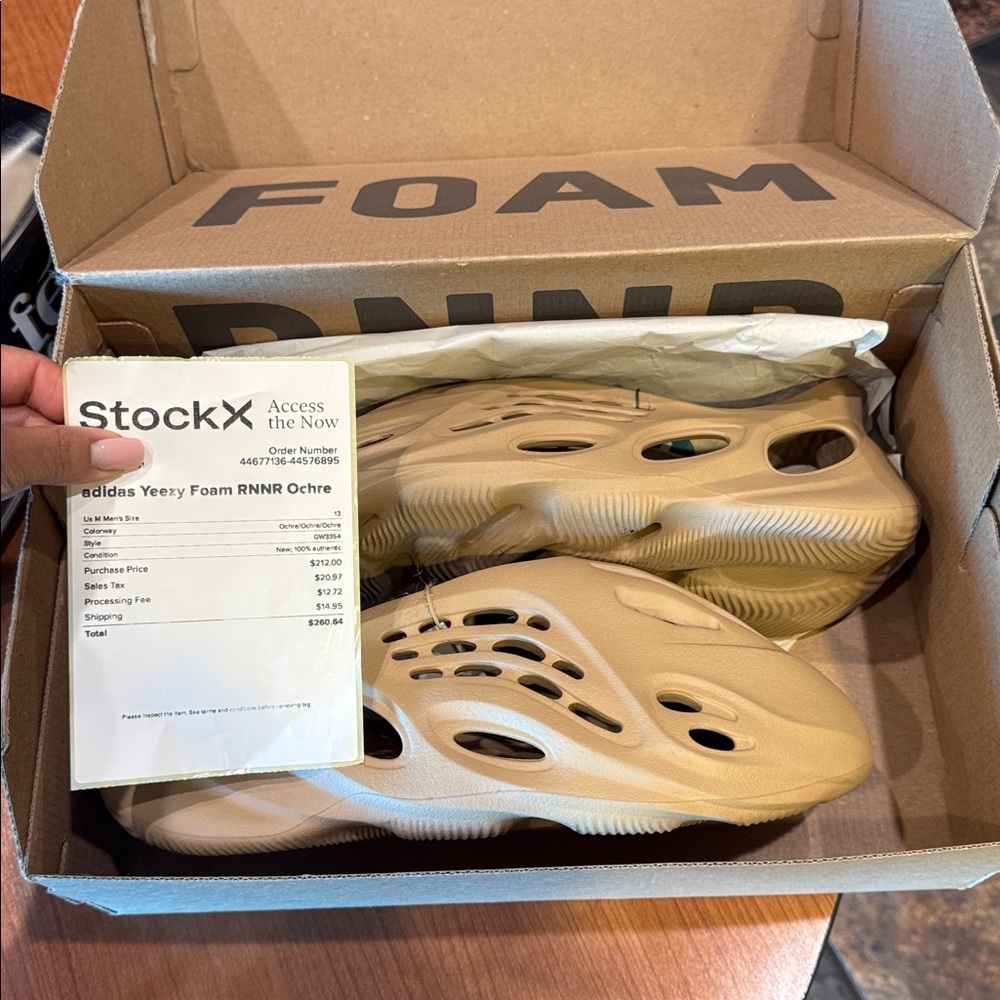 adidas Ochre Foam Runner Slip-On Loafers